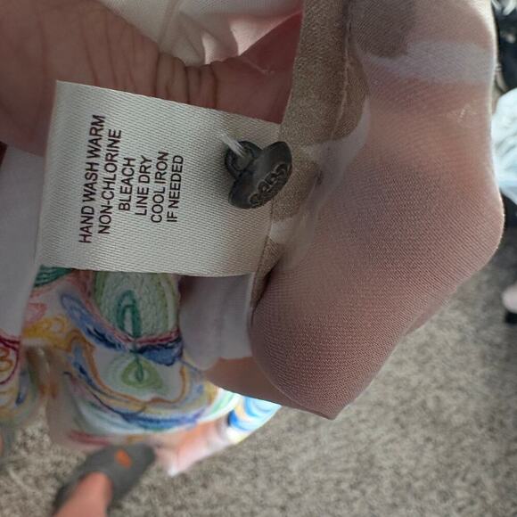 Cyrena embroidered patchwork tunic dress M boho western Coastal Cowgirl - Picture 9 of 11